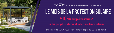 Promotion sur les pergolas