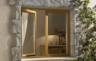 fenêtre PVC aspect bois