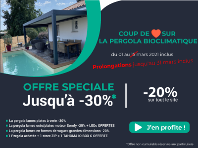 promotions pergolas alu