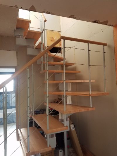 escalier quart tournant modulaire