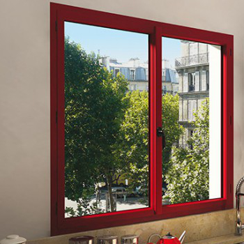 fenêtre rouge basque