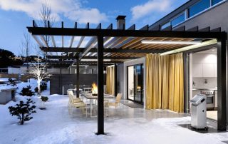 Chauffage pergola bioclimatique : meilleures solutions pour l'hiver