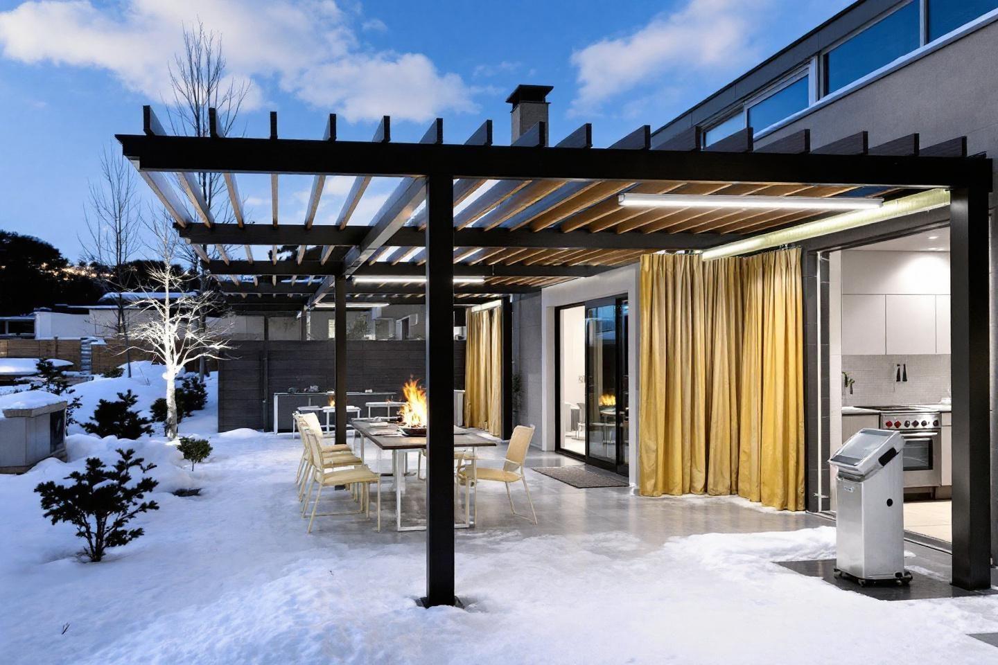 Chauffage pergola bioclimatique : meilleures solutions pour l’hiver