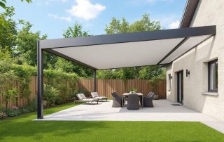 Pergola bioclimatique en aluminium : structure et solidité sur mesure