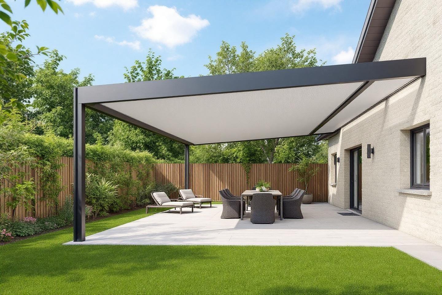 Pergola bioclimatique en aluminium : structure et solidité sur mesure
