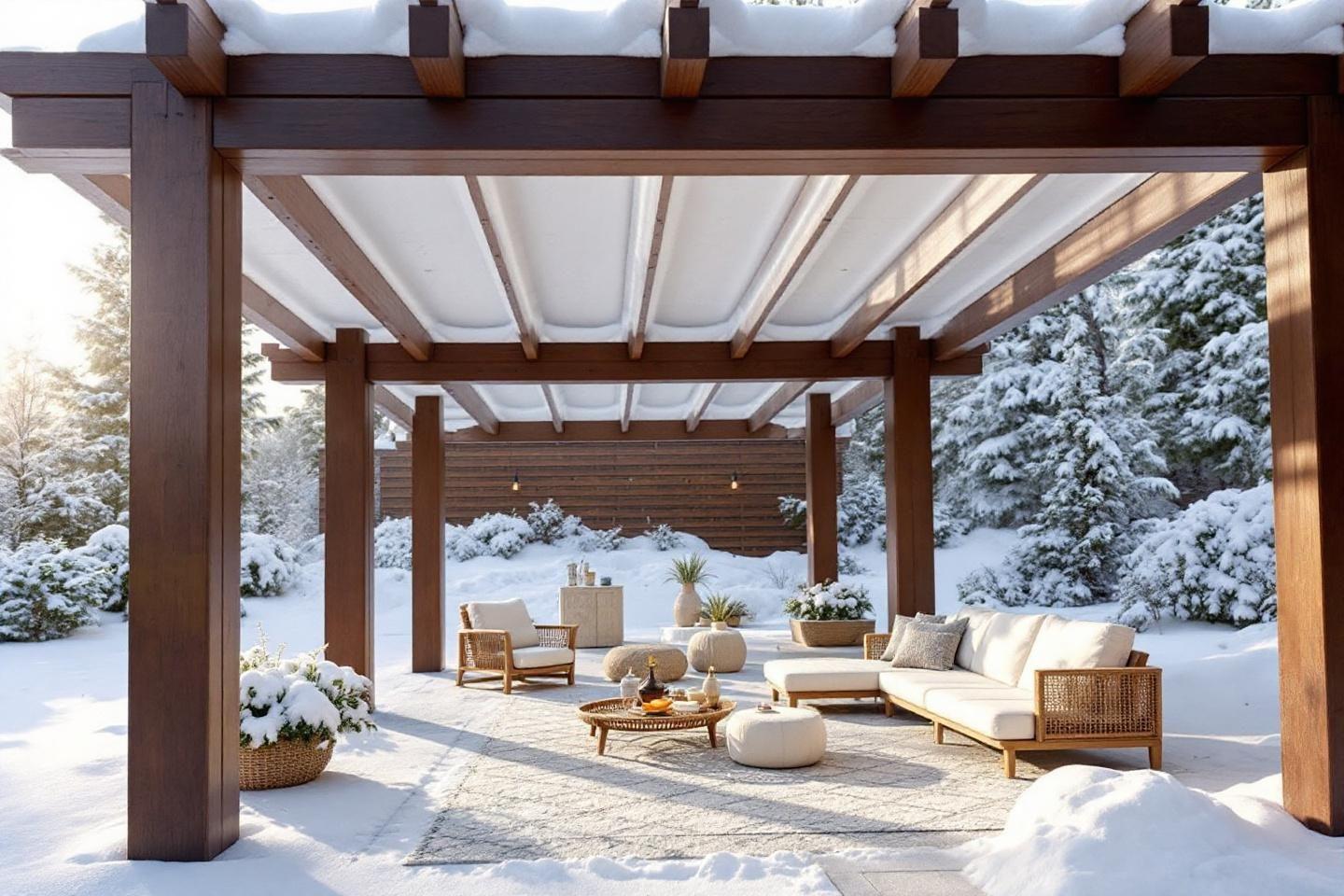Pergola bioclimatique en hiver : limites et solutions pour bien l&rsquo;utiliser
