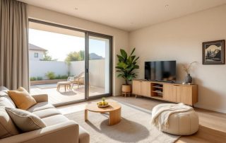 Aménager son salon avec baie vitrée : idées pour intégrer terrasse et jardin