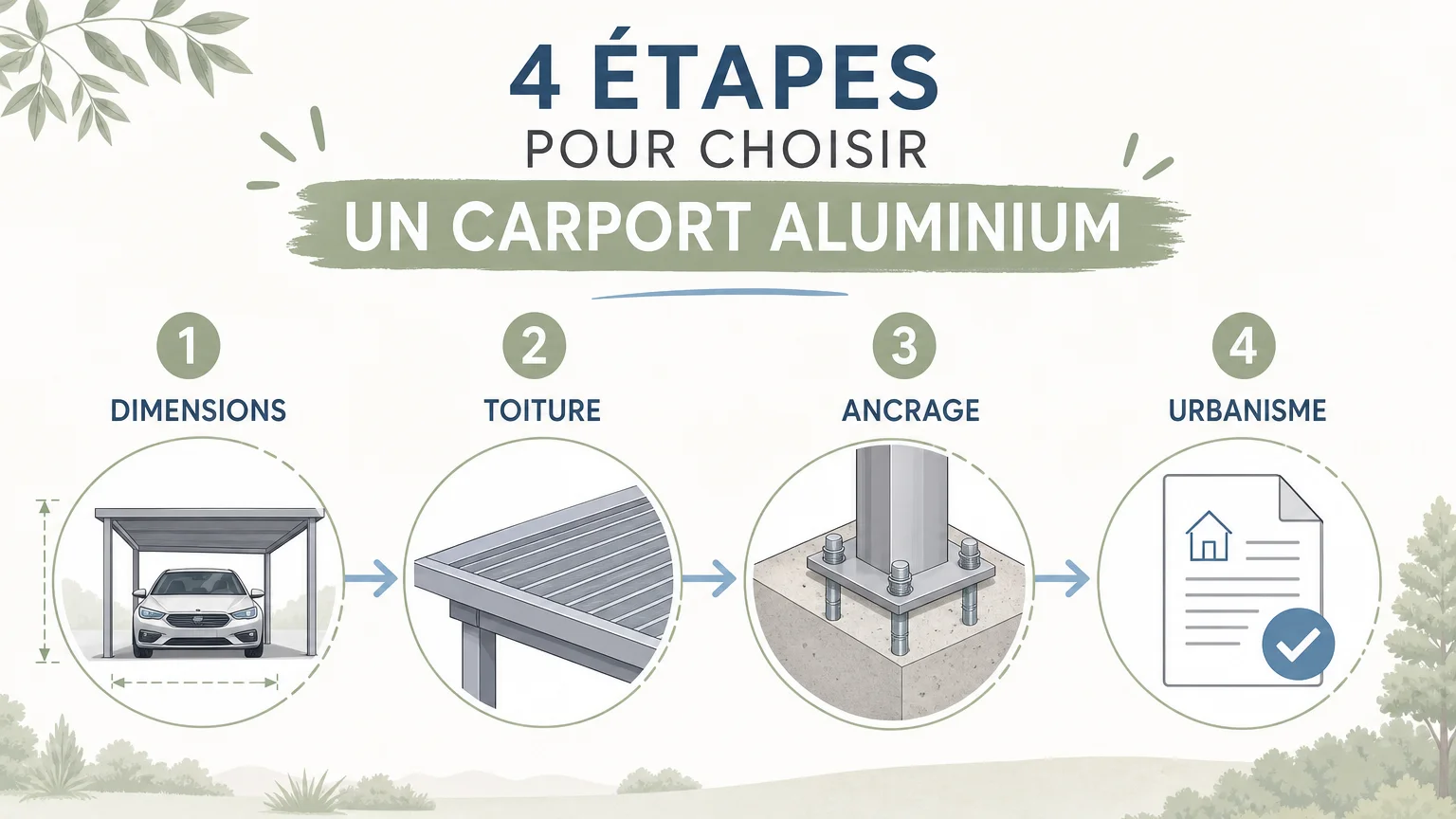 Checklist en français pour choisir un carport aluminium