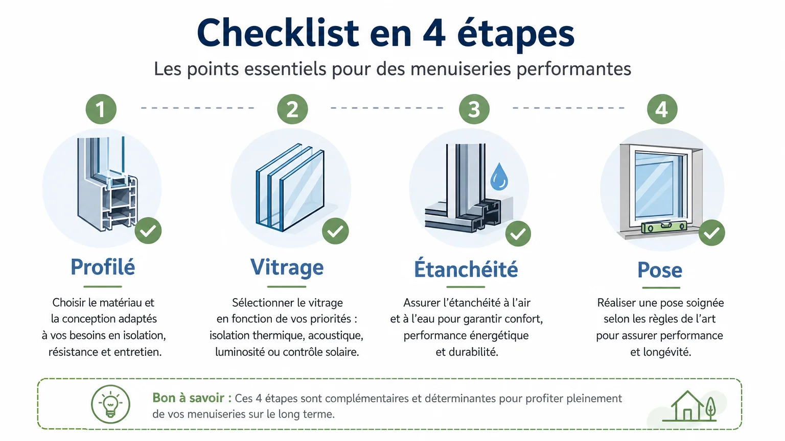 Checklist des critères pour choisir une fenêtre PVC de qualité