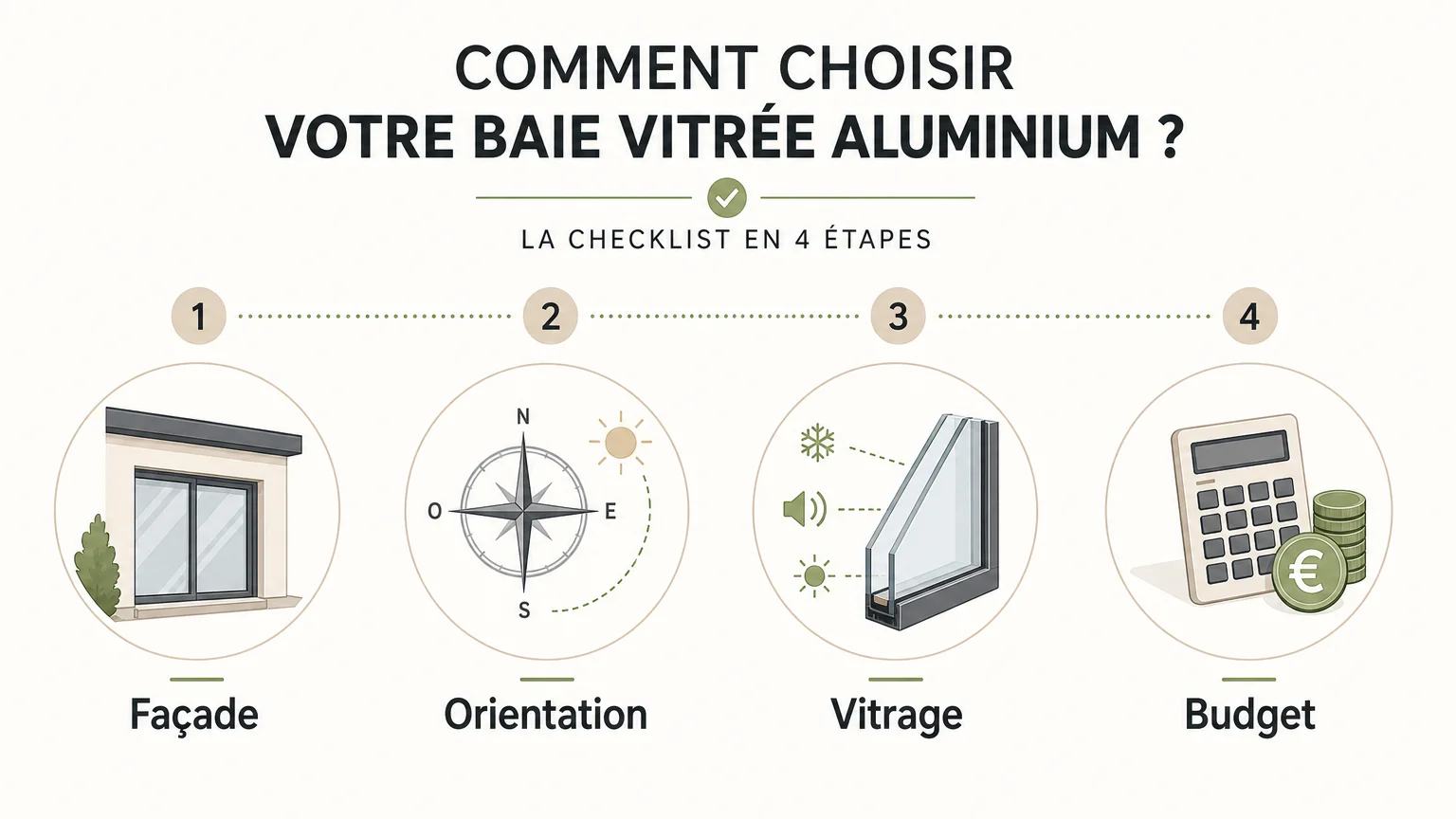 Checklist des critères pour choisir une baie vitrée aluminium