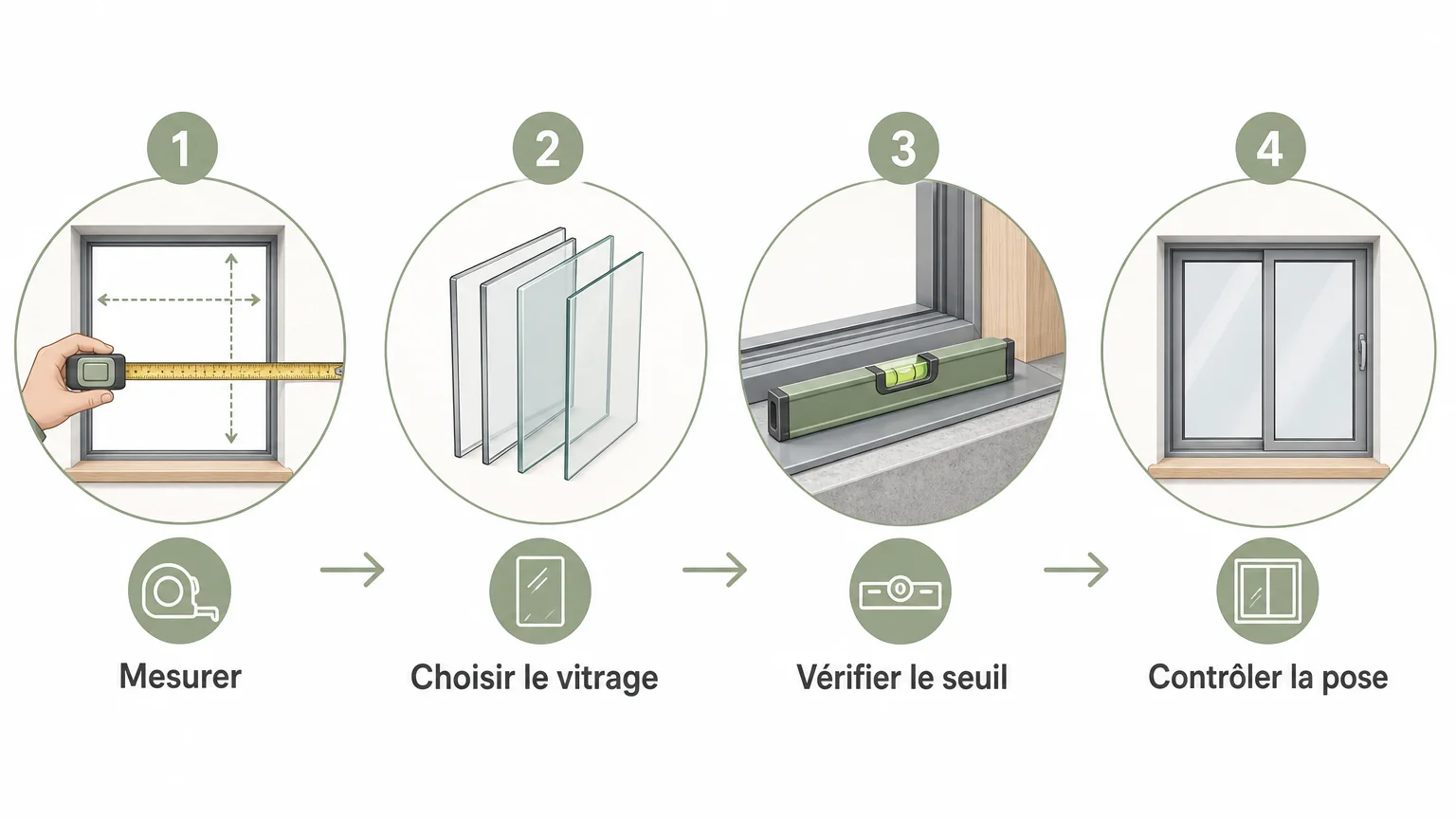 Checklist en quatre étapes pour préparer la pose d'une fenêtre coulissante aluminium