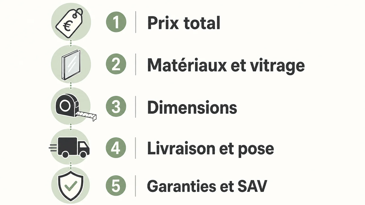 Checklist des critères pour choisir une fenêtre sur mesure