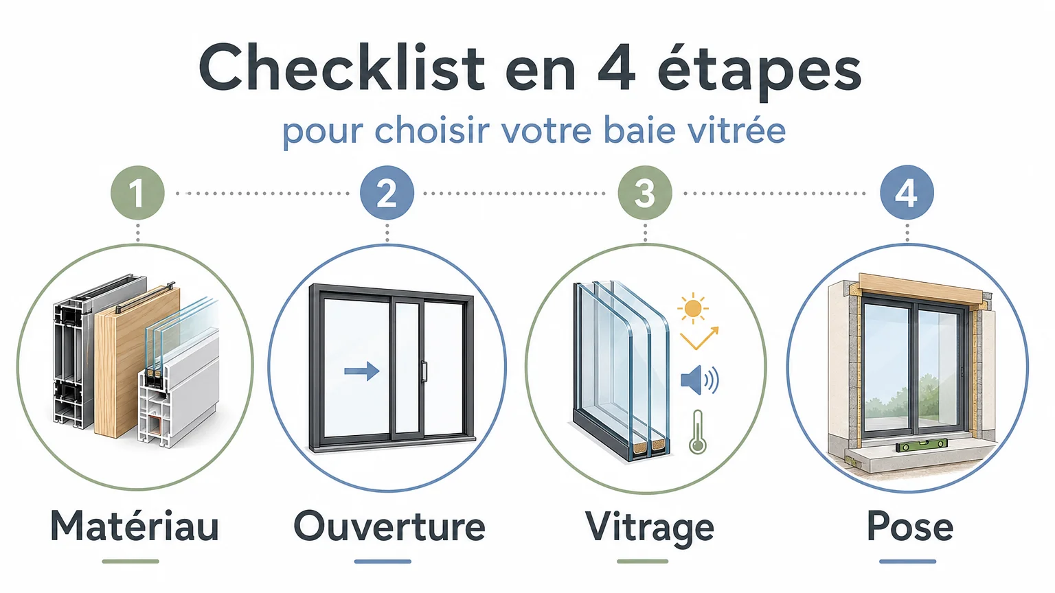 Checklist en quatre étapes pour choisir une baie vitrée