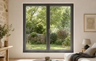 Fenêtre sur mesure dans une maison française en rénovation