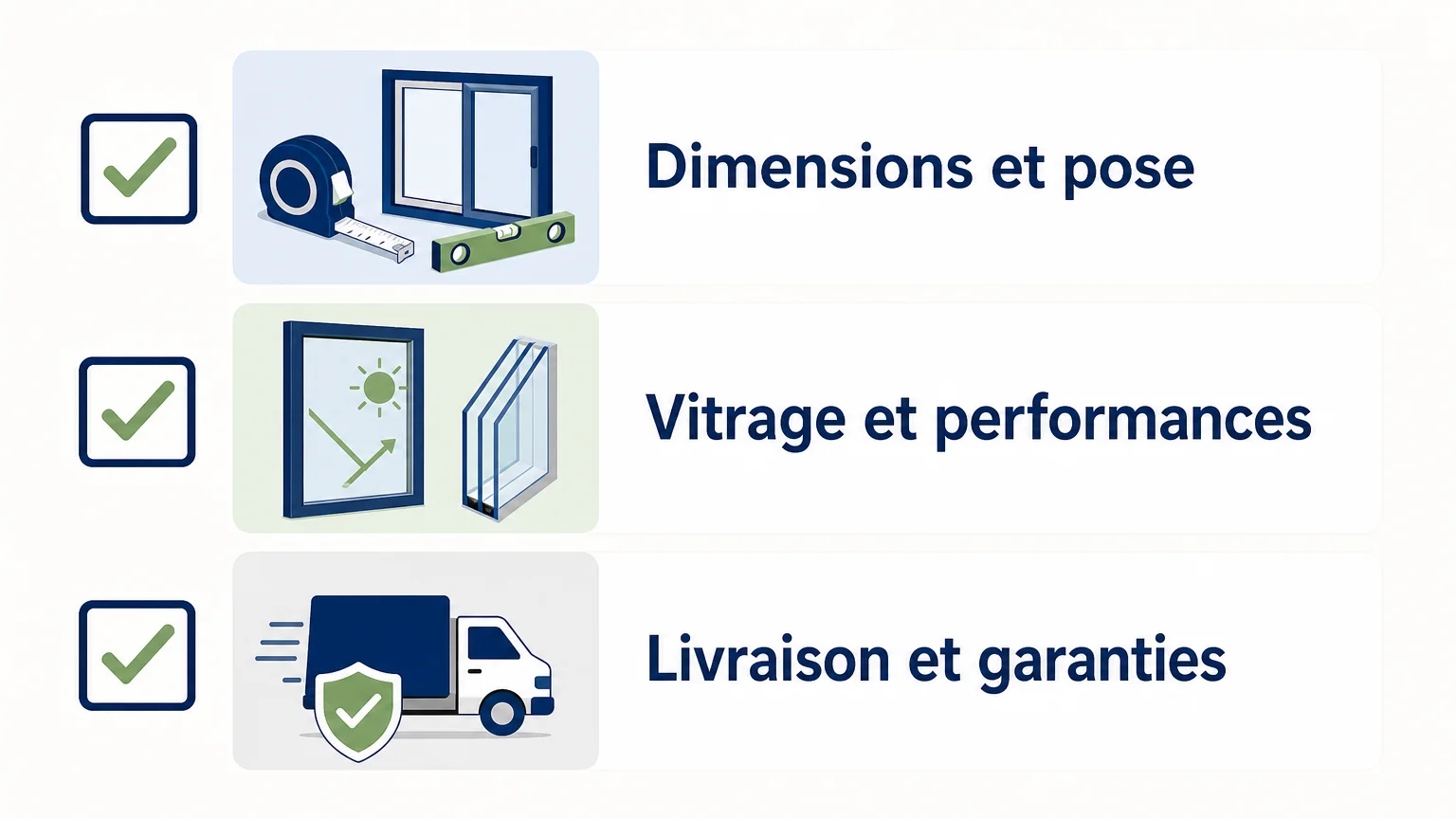 Liste des critères à vérifier sur un devis de fenêtre sur mesure
