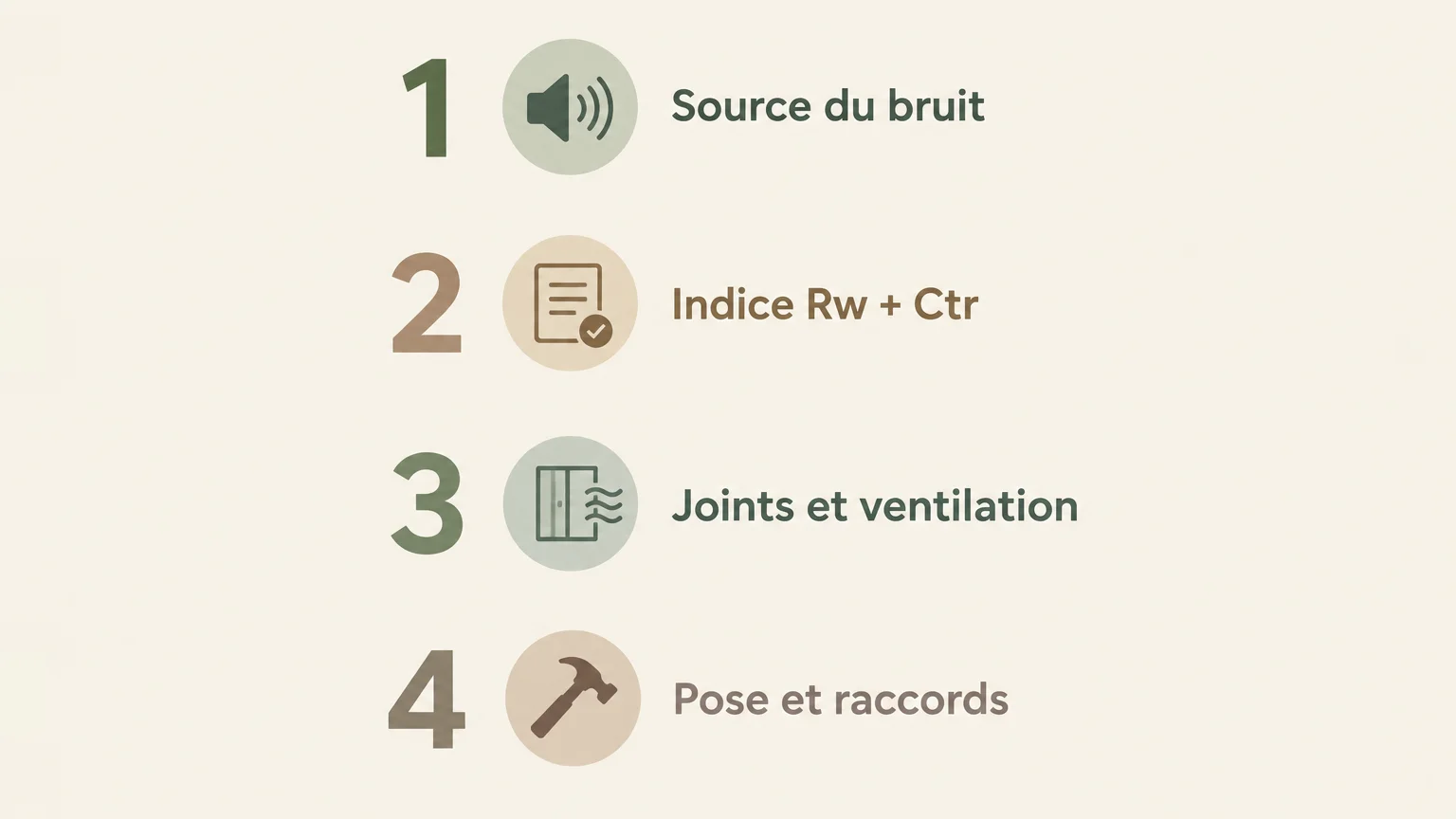 Checklist pour comparer une fenêtre acoustique