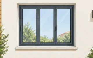 Exemple générique de châssis composé installé dans une ouverture