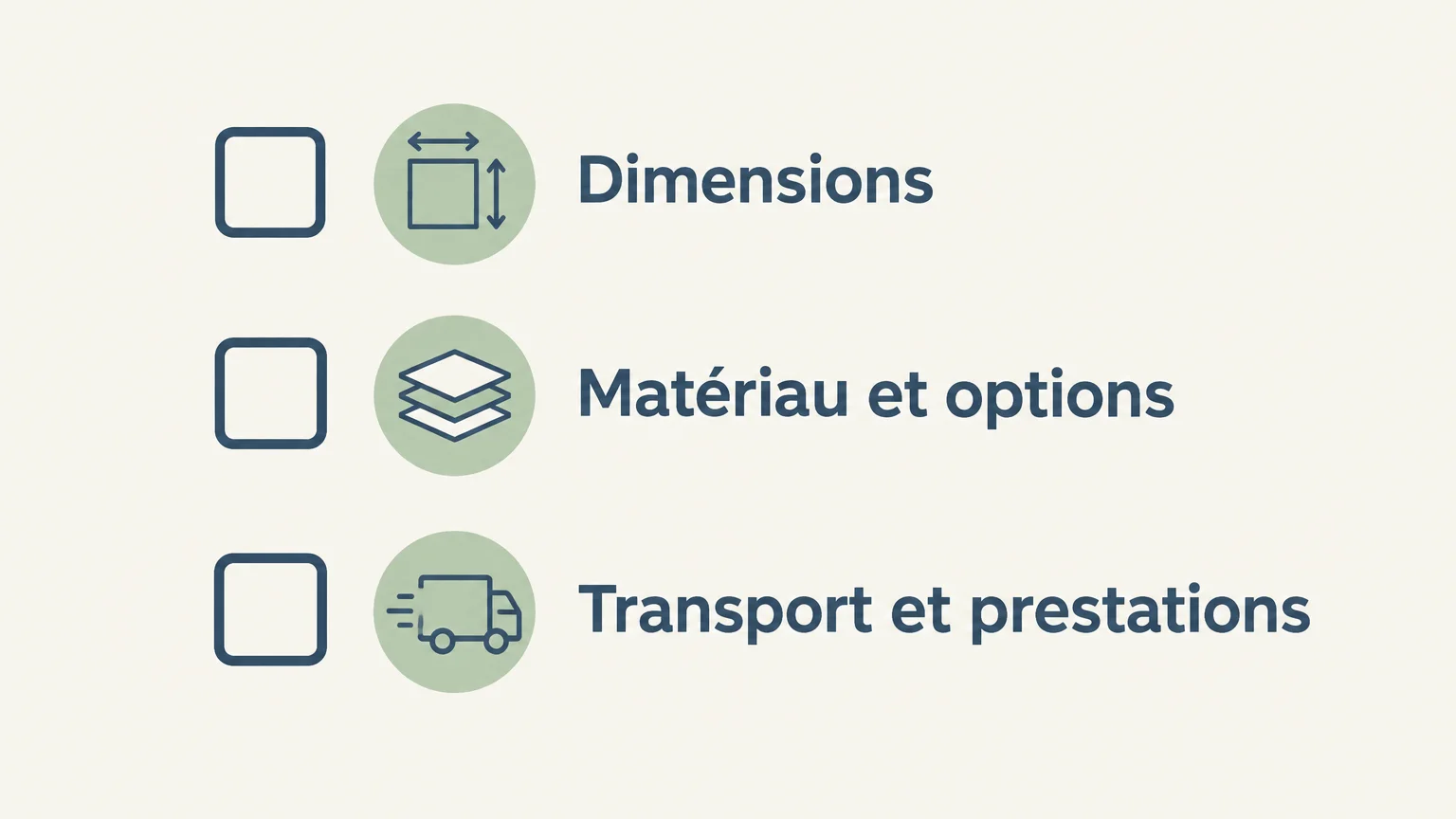 Checklist des dimensions, options et coûts à vérifier sur un devis de menuiserie